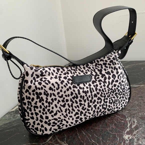 None Handbags - New Retro Shoulder Underarm Bags with Leopard Print